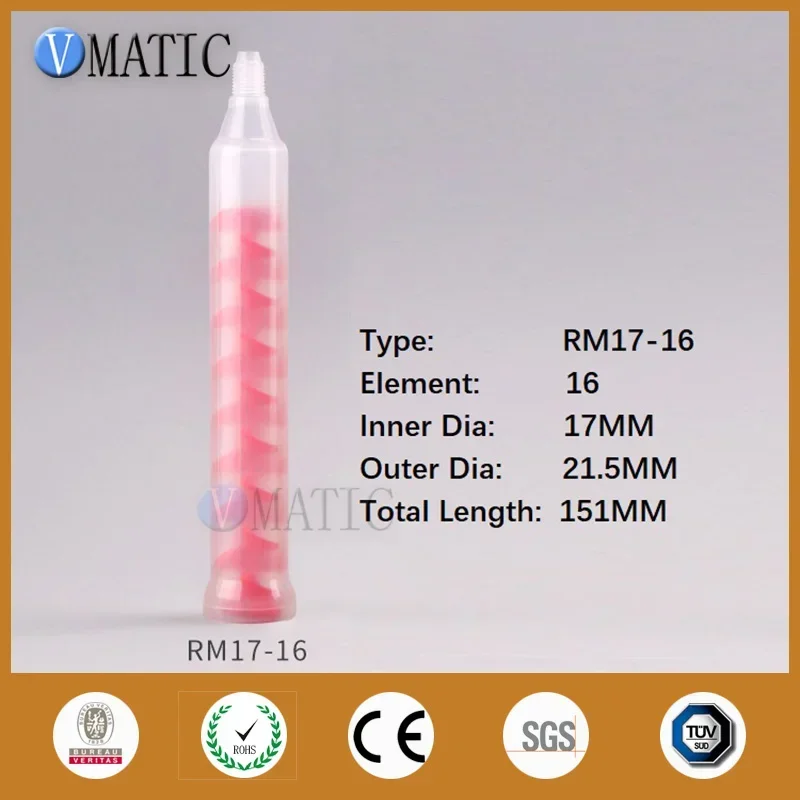 

Бесплатная доставка RM17-16 пластиковый динамический статический смеситель насадки для смешивания клея