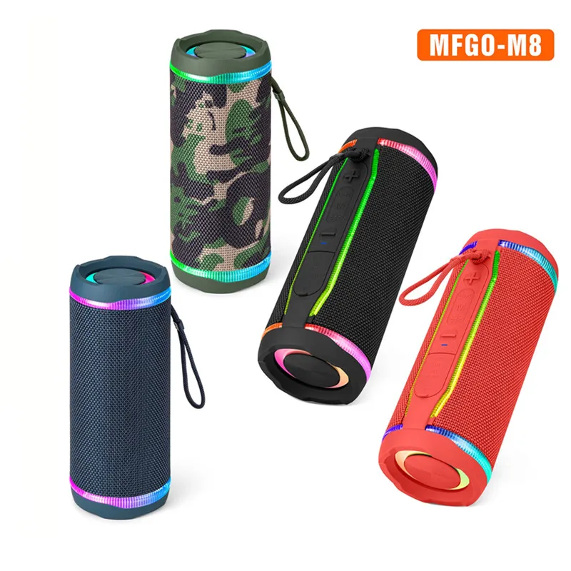 

Caxi De Som Bluetooth Speaker Cylindrical Speaker Outdoor Handheld Stereo Subwoofer, Plug-in Wireless Radio, M8 Gift Atmosphere