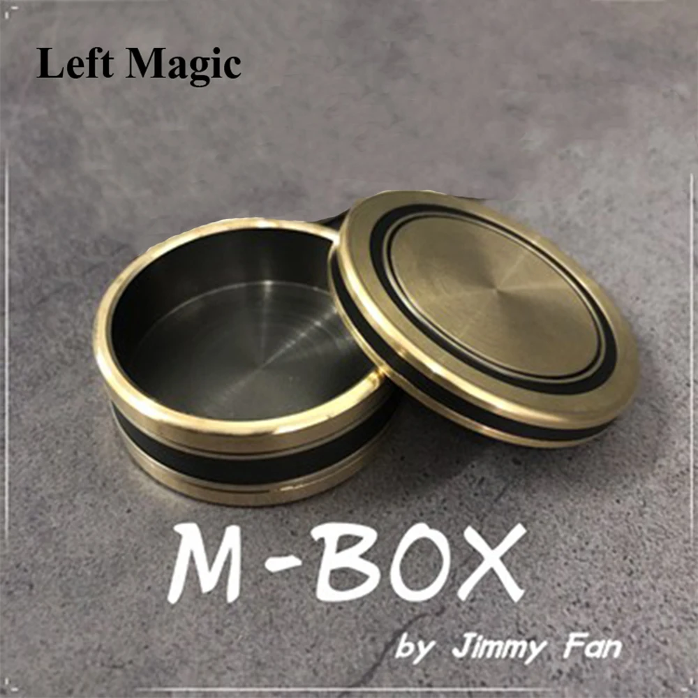 متعة مورغان حجم M-BOX بواسطة جيمي فان أوكيتو صندوق العملات المعدنية عملة خدع سحرية تظهر اختراق ماجيا الساحر عن قرب أوهام للتحايل