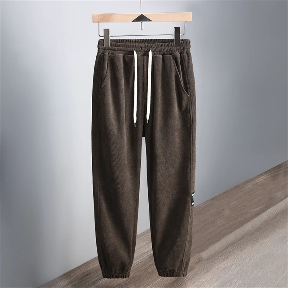 11XL Plus Size Jogger Pants Men Solid Color Track Pants Fashion Casual Sweatpants Male Elastic Waist Trousers Big Size 11XL