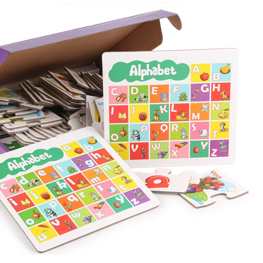 

Alphabet Letters Matching Puzzle Upper Lower Case Learning Game For Kids Early Reading Skills Educational Toddler Children