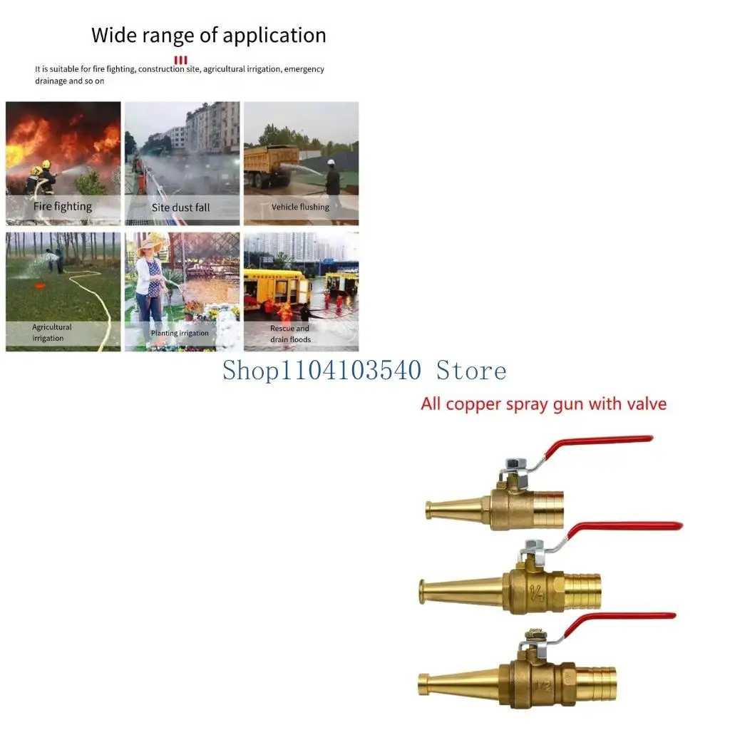 02DC Metal High Pressure Sprinkler Gardening Irrigation Guns Quick Connector