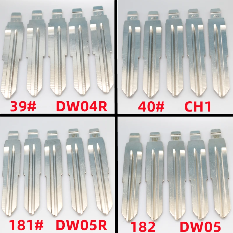 

FLYBETTTER OEM 50 шт. DW04R CH1 DW05 DW05R металлический пустой необрезанный лезвие дистанционного ключа для Chevrolet для Keydiy KD Xhorse VVDI JMD