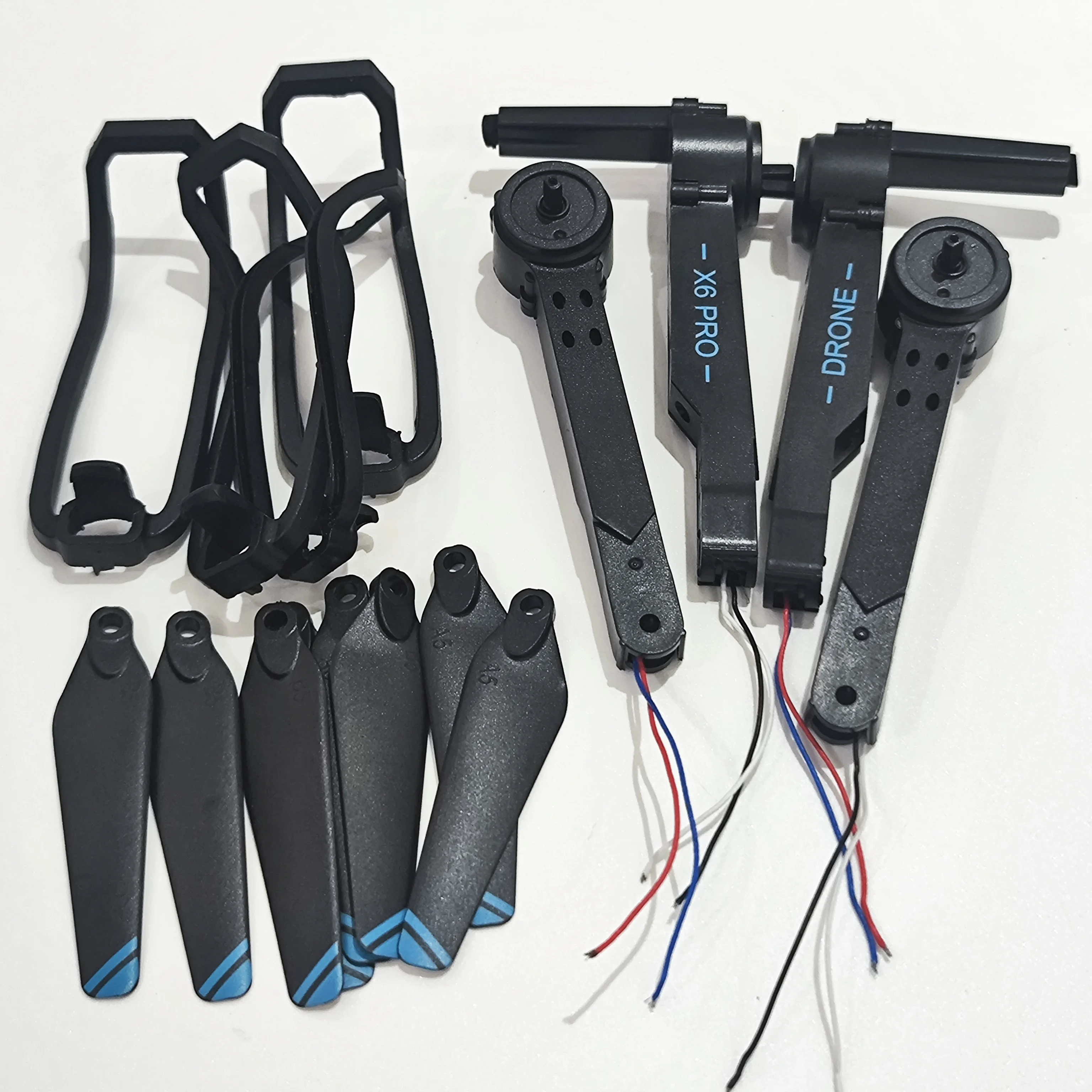 

New X6 PRO Foldable RC Drone Spare Part Motor Arm Propeller Blade Protective Ring Original Accessories Kit Parts