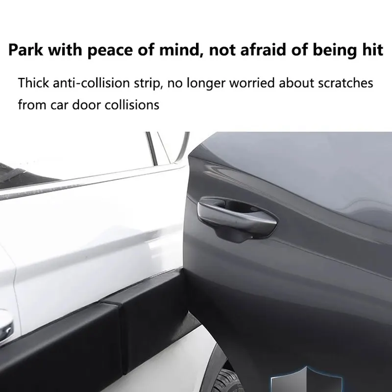 98x11x4CM Car Door Protector Magnetic Folding Connected Style Body Side Edge Guard Decorative Anti-scratch Protection Strips