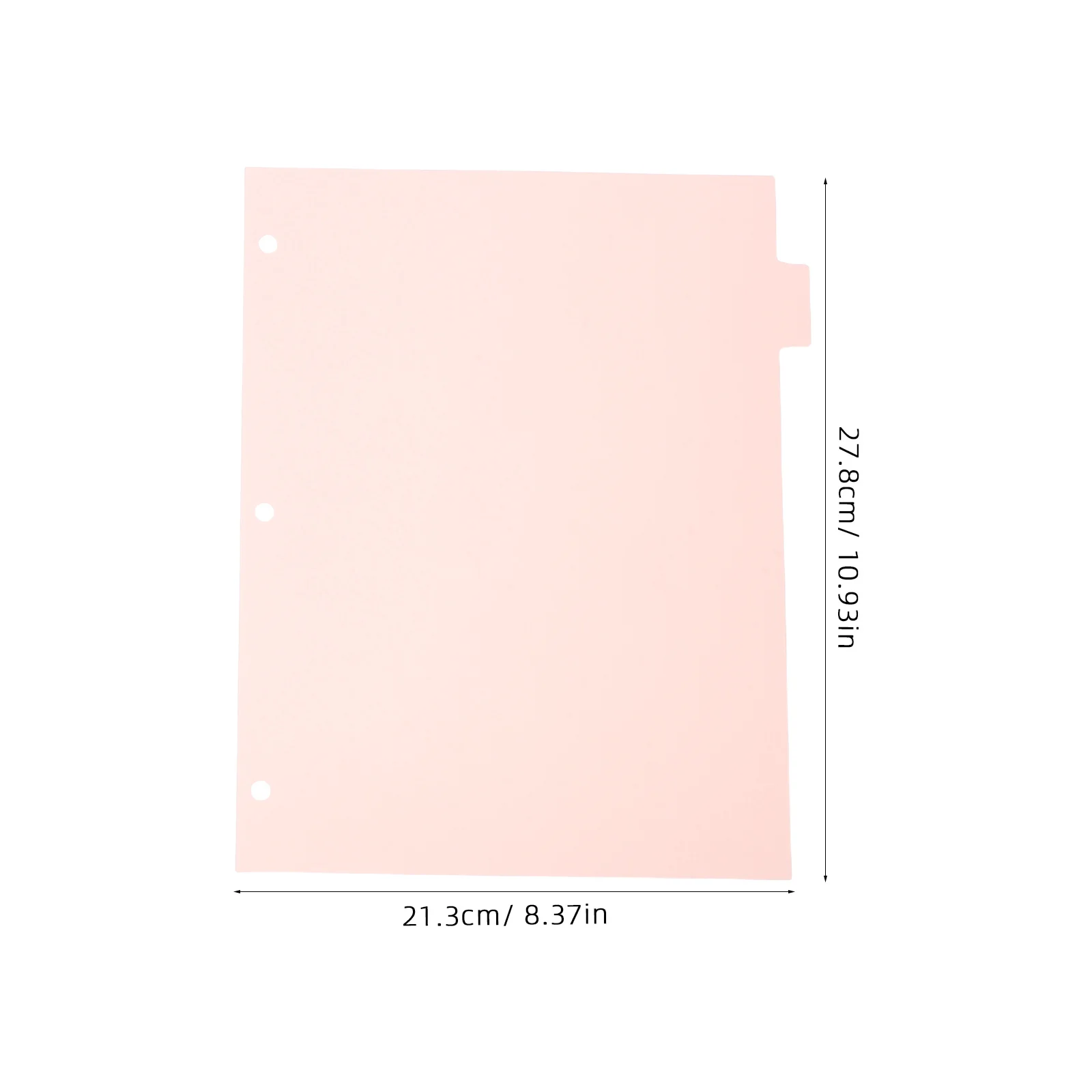 A4 Binder Dividers Heavy Duty Plastic Page Divider For 3 Ring Binder Organizer Sheet Protector School Office Notebook