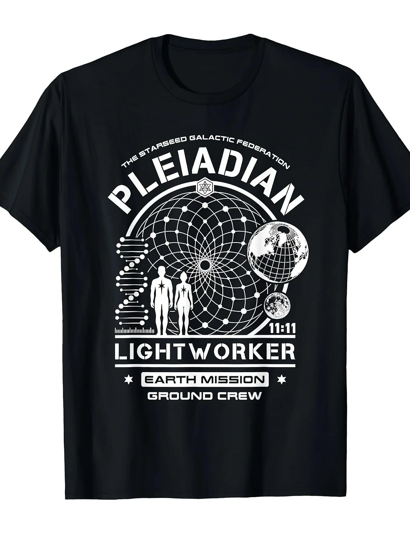Pleiadian Lightworker Starseed Earth Mission Crew T-Shirt 100% Cotton O-Neck Short Sleeve Summer Casual Mens T-shirt Streetwear