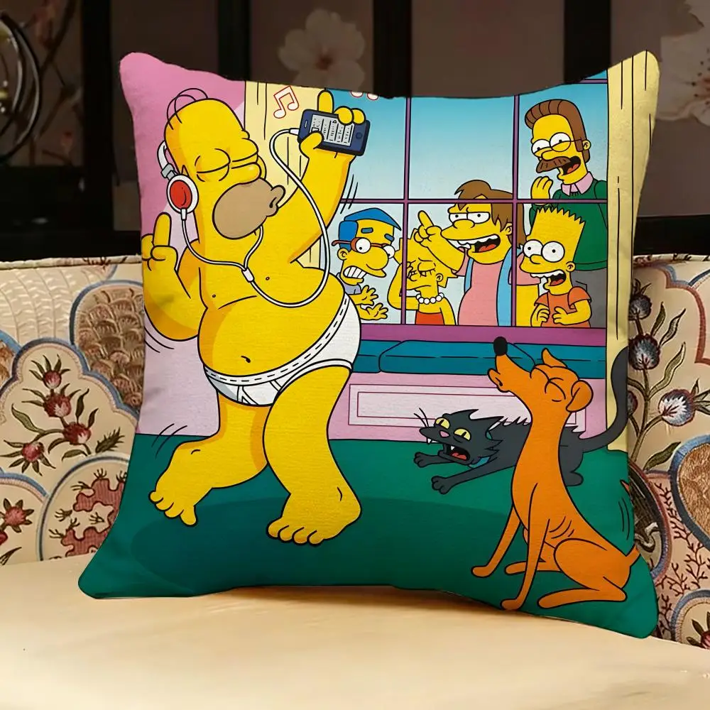 The S-Simpsons Anime-Kissenbezug, doppelseitig bedruckt, Sofakissen, Kopfteilkissen für Schlafzimmer – Detail 21