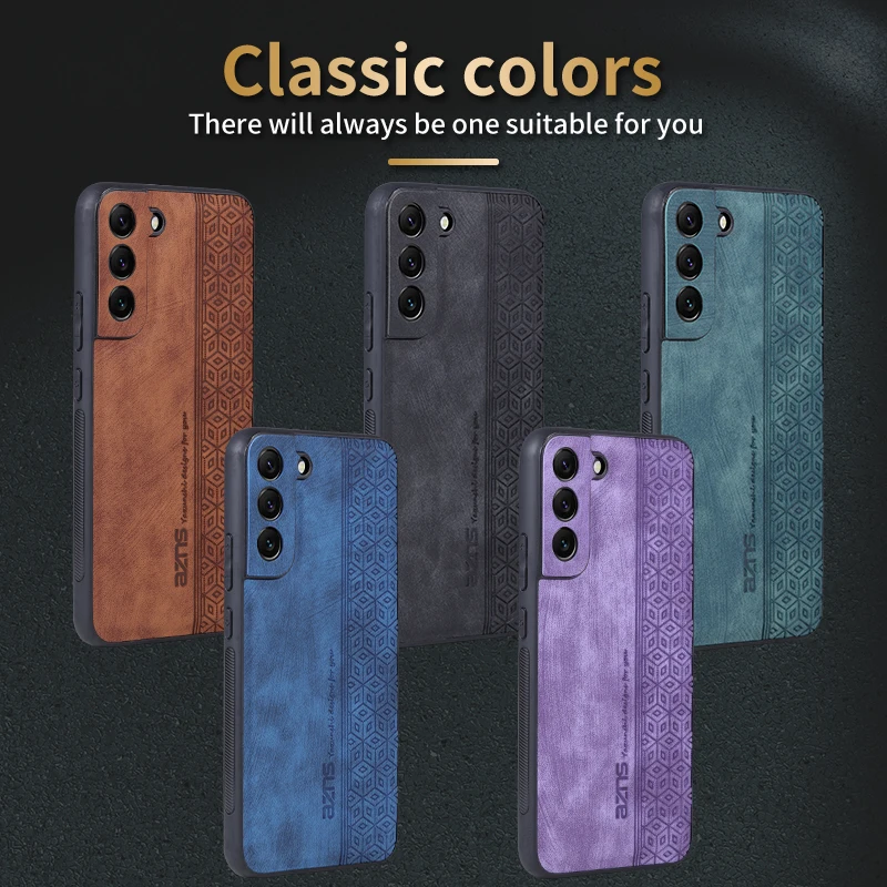 For Samsung Galaxy S22 S23 Ultra Plus Case Luxury PU Leather Skin Protective Back Cover Case For Samsung S20 S21 FE S22Plus S23