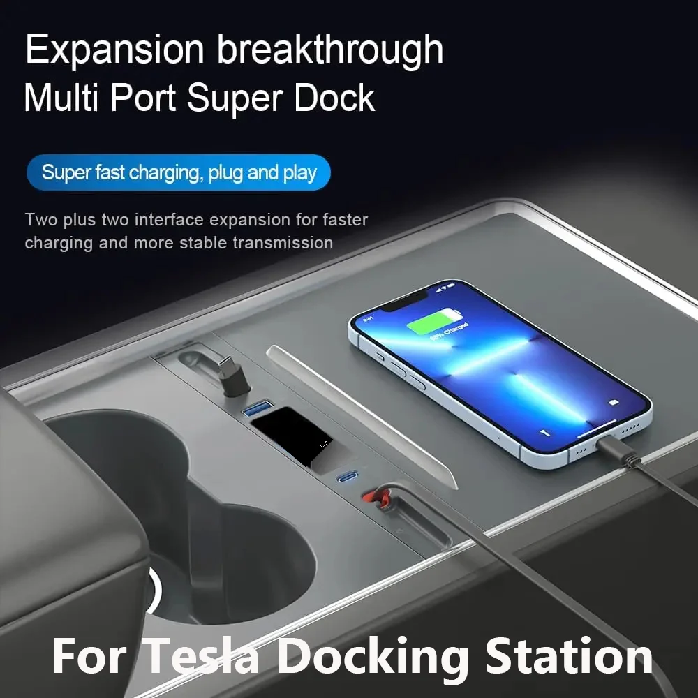 

Док-станция для Tesla Model 3 Y, 27 Вт, PD Type C, USB