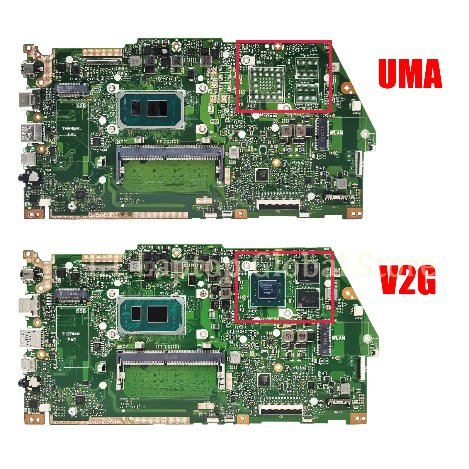 Imagem -02 - Placa Principal de Laptop X513ea Suporte Asus X513eq X513ep R513e K513e Placa-mãe de pc com Cpu i3 i5 i7 10th 11th Gen 4g 8g-ram