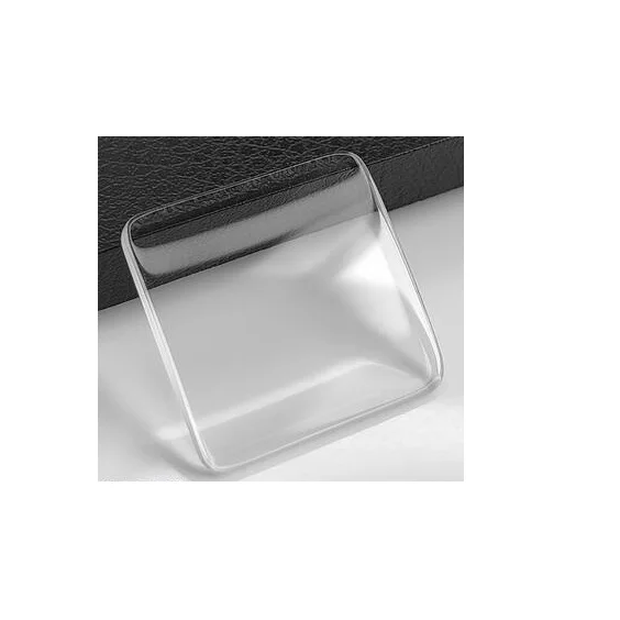W6742 Rectangle Single Domed Watch Crystal Mineral Glass Replacement 23mmx23.5mm for SAN