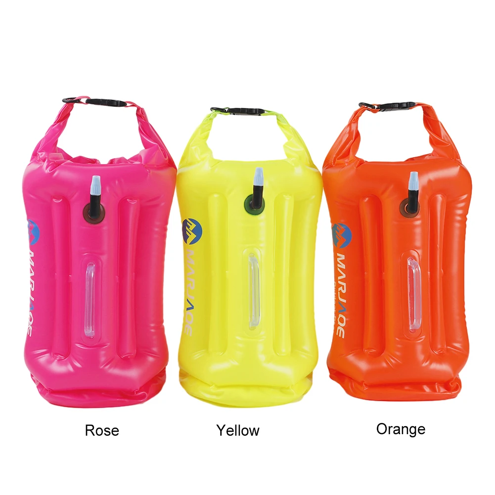 20L Tow Float Dry Bag con Storage Room borsa impermeabile gonfiabile galleggiante Swim Safety Float Swim boa per canottaggio pesca campeggio