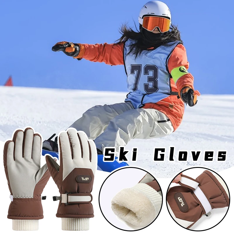 

Winter Gloves for Girls Children Waterproof Ski Gloves Thick Fleece Lined, Windproof & Cold Resistant, Warm Outdoor Gloves Gift