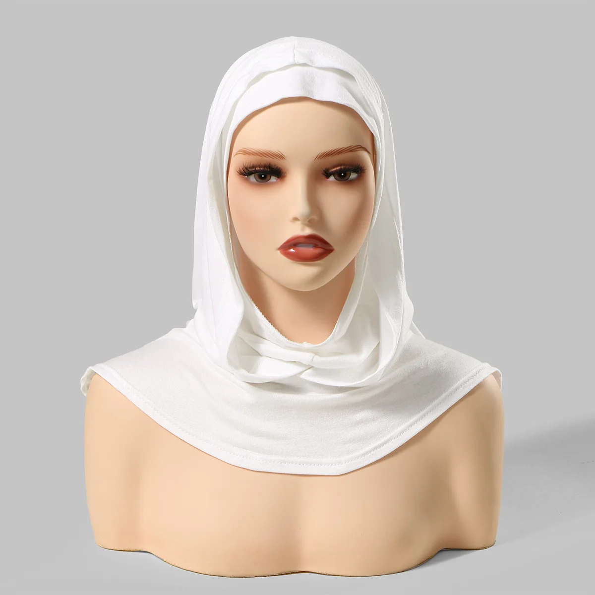

New Jersey Hijab Women Muslim Instant Scarf Turban Stretch Bonnet Head Neck Cover Headwrap Islam Prayer Hijabs Amira Headscarf