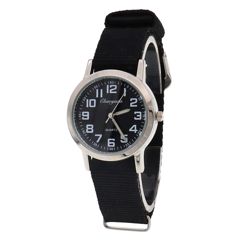 Children Watch Women Casual Nylon Strap Student Watches Simple Boy Girls Watch Quartz Clock Dress Women's Watches
