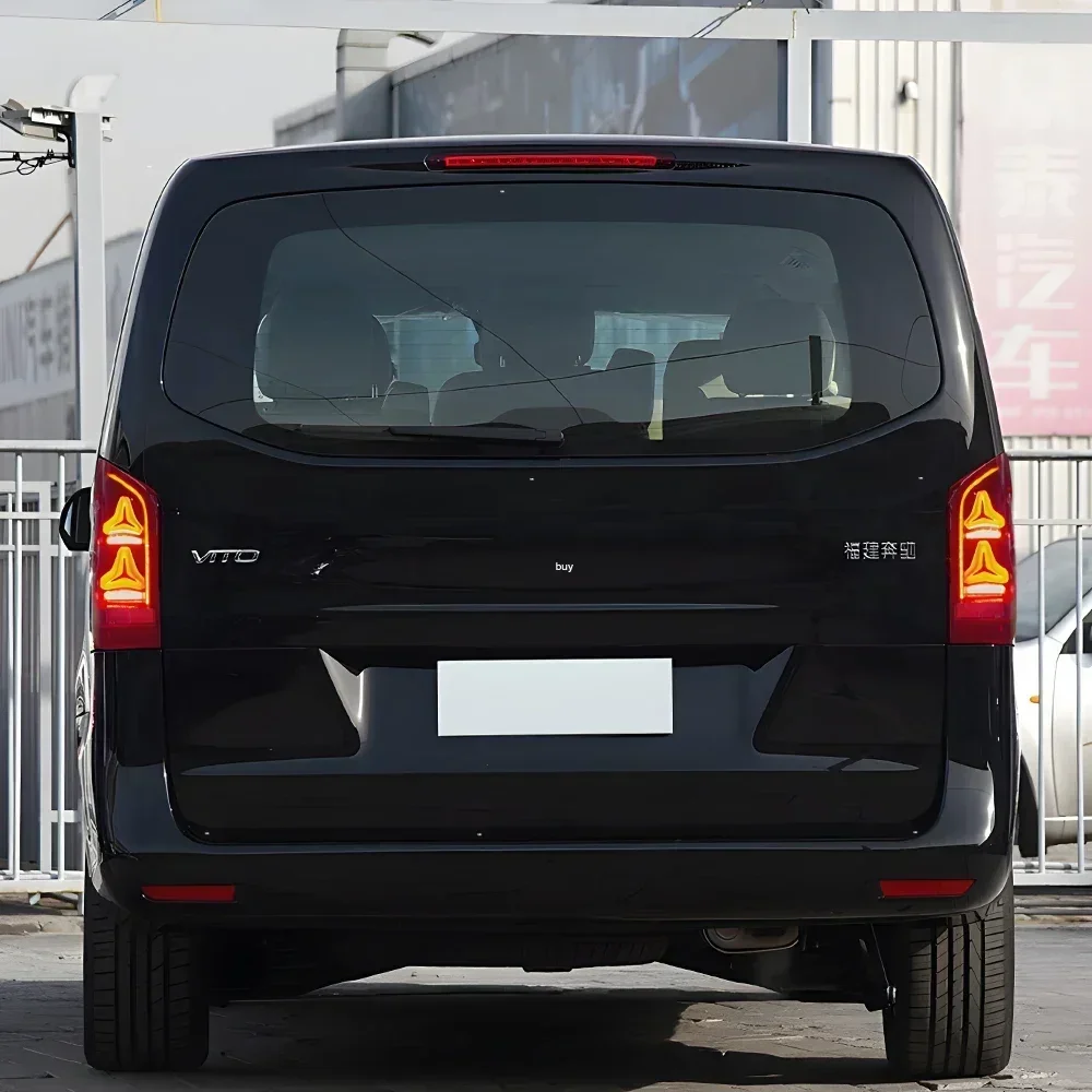 Para benz vito w447 2016-2024 conjunto de lâmpadas traseiras automáticas atualização benz e-class carro dinâmico led luzes traseiras plug and play acessórios