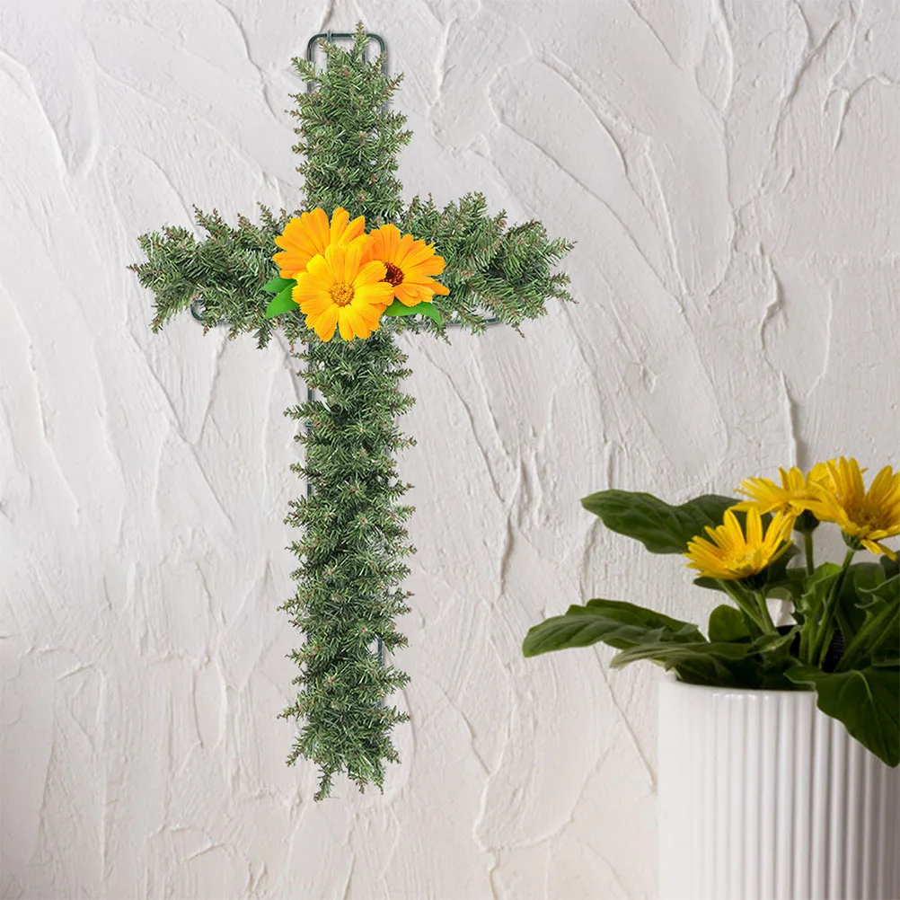 

5pcs Iron Wreath Frame Garland Hoop Christmas Decor Cross Shaped DIY Making Supplies Home Accessory Wall Hanging Holiday