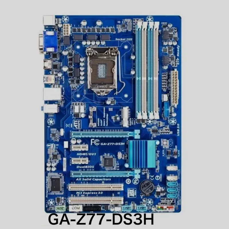 Para Gigabyte GA-Z77-DS3H placa base DDR3 LGA 1151 placa base 100% probado OK completamente funciona envío gratis