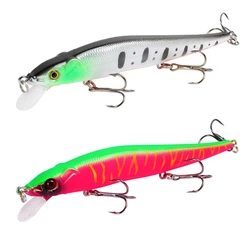 1 sztuk przynęta wędkarska 115mm/14g Minnow Crankbait woblery 3D oczy okoń sztuczna przynęta szczupak karp przynęta pływać przynęta wędkarska Pesca