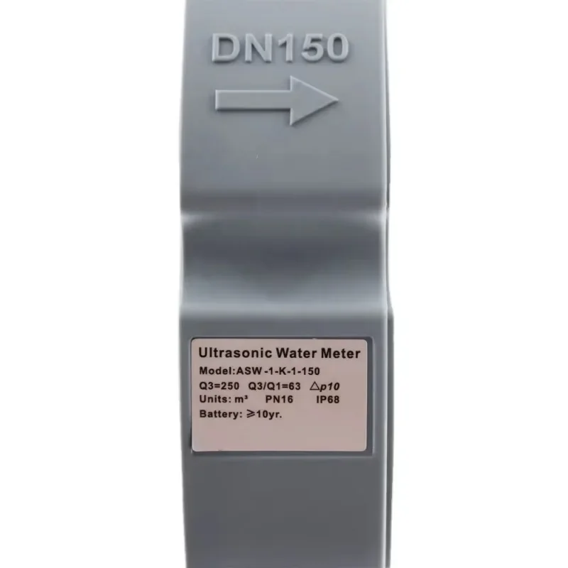 عداد المياه بالموجات فوق الصوتية DN125 DN150 توريد البطارية RS485 شفة اتصال IP68 مقياس تدفق المياه الرقمي ساندويتش من النوع
