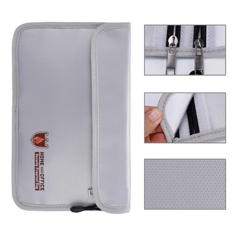 53CC Water Resistant File Folder Horizontal Document Bag Fireproof Bag for Passport