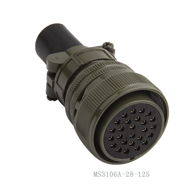 

MS5015 MS3106A 28-12S MS3102A 28-12P 26 Core Pin 26Pin 26P 28-12 U.S. Military Standard Aviation Plug Connector