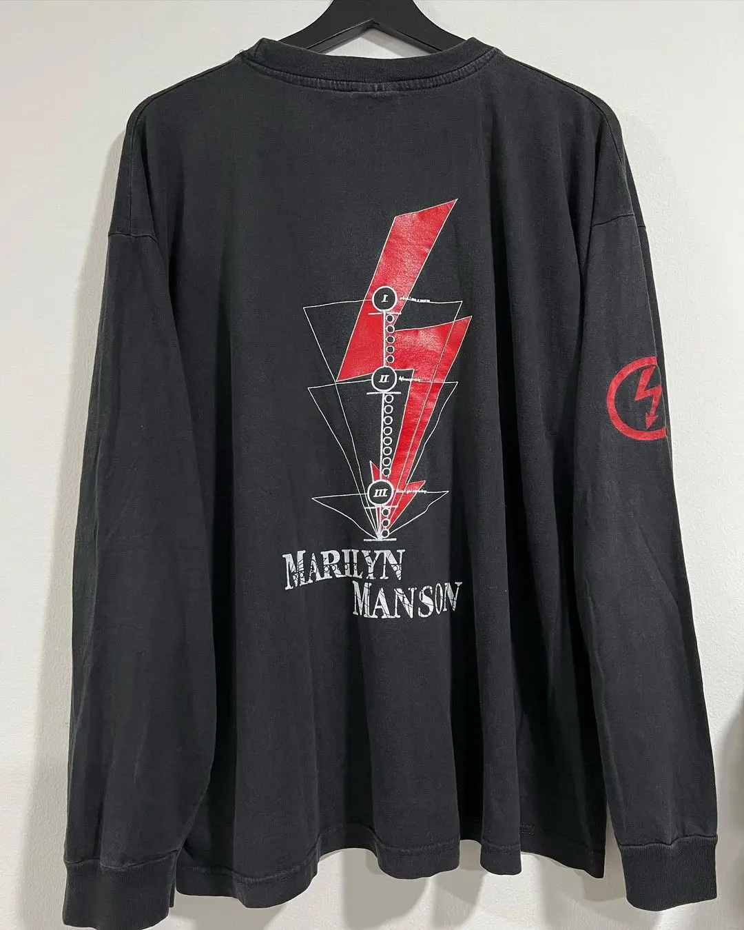 Marilyn Manson High Street Tattoo Man in Dark Gothic Blockbuster Sweater Autum Winter Long Sleeve Round Neck Sweater