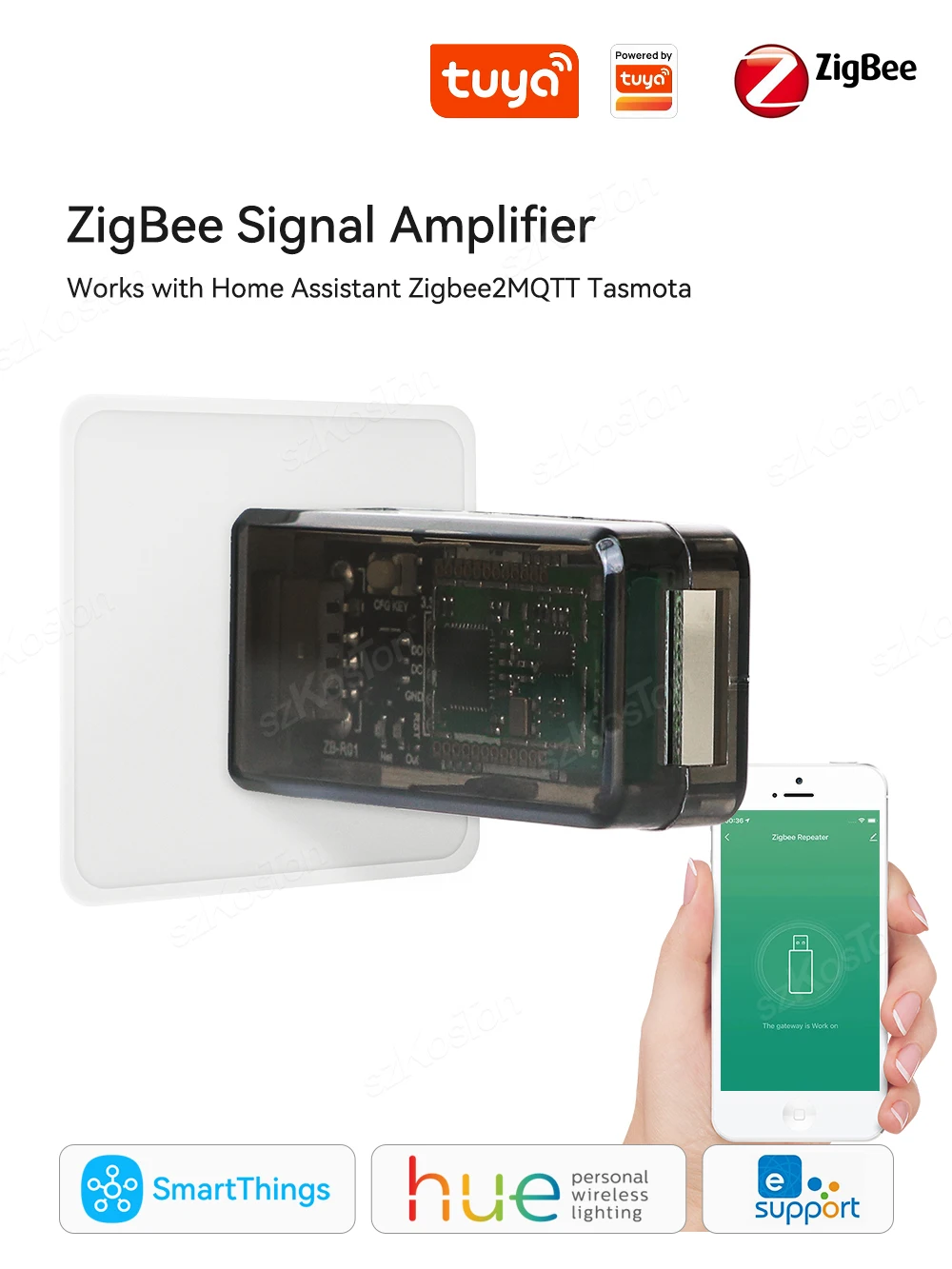 ZigBee 3.0 Signal Repeater USB Signal Amplifier Extender Work with eWeLink Home Assistant ZigBee2MQTT Tasmota Tuya SmartThings