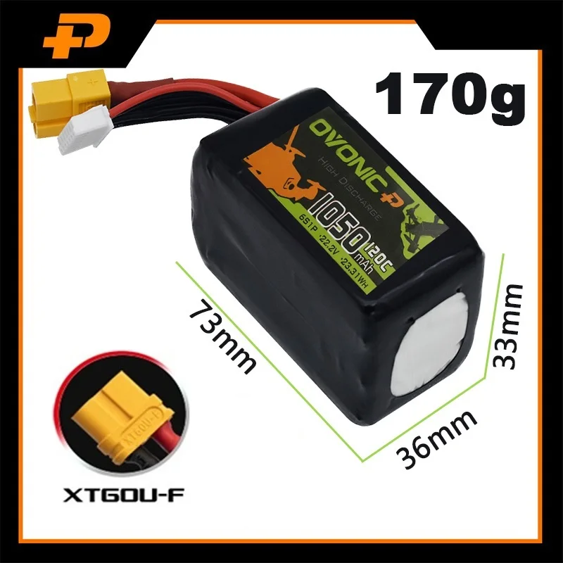 Original 120C 1050mAh 6S 22.2V LiPo Battery For RC Helicopter Quadcopter FPV Racing Drone Parts 22.2V Rechargeable BATTERY