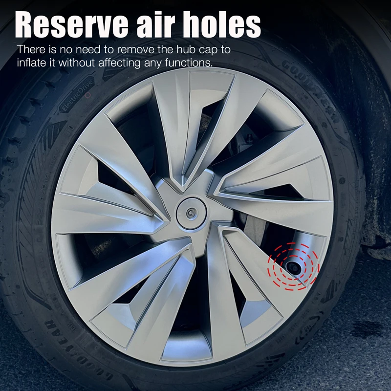 4 SZT. Kołpaki na felgi Tesla Model Y Juniper 19-calowe, nakładki na koła Performance, zamienne, pełne felgi, akcesoria 2025