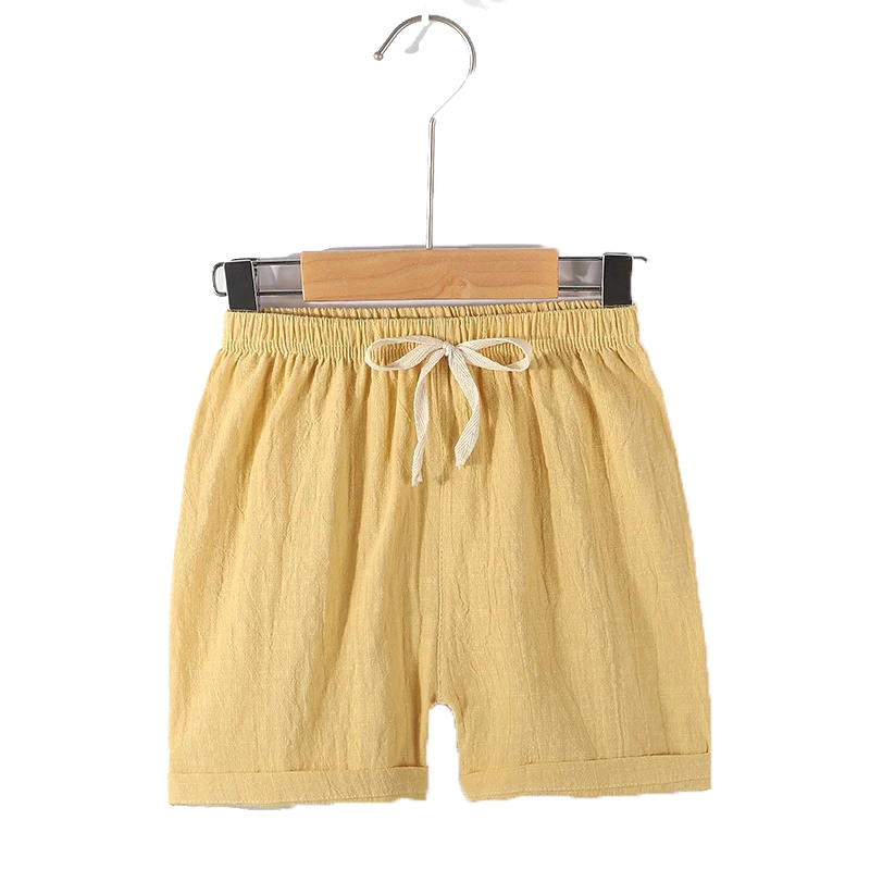 2 4 6 8 10 Years Boys Shorts Kids Sport Pant Baby Summer Clothes Children Linen Soft Cotton Shorts Newborn Toddler Casual Shorts