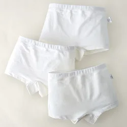 New Kids Underwear for Girls Cotton Boxers Fashion Children's Solid Color Dance Underpants Toddler Baby White Panties 3Pcs/lot