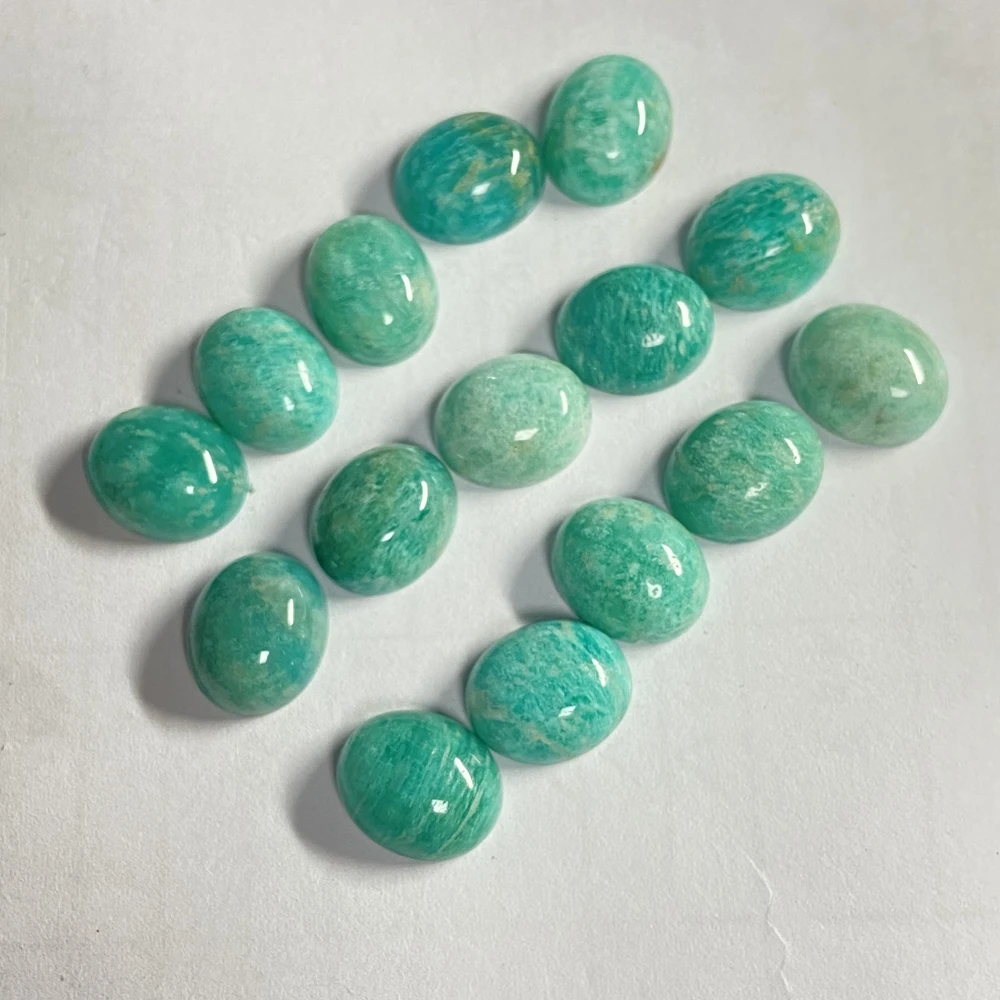 Mesidian Oval 10x12mm  12x16mm Natural Amazonite Cabochon Stone