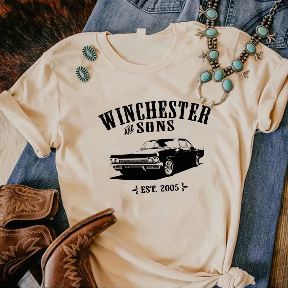 Supernatural Tee women manga comic summer t shirt girl manga Japanese graphic clothes