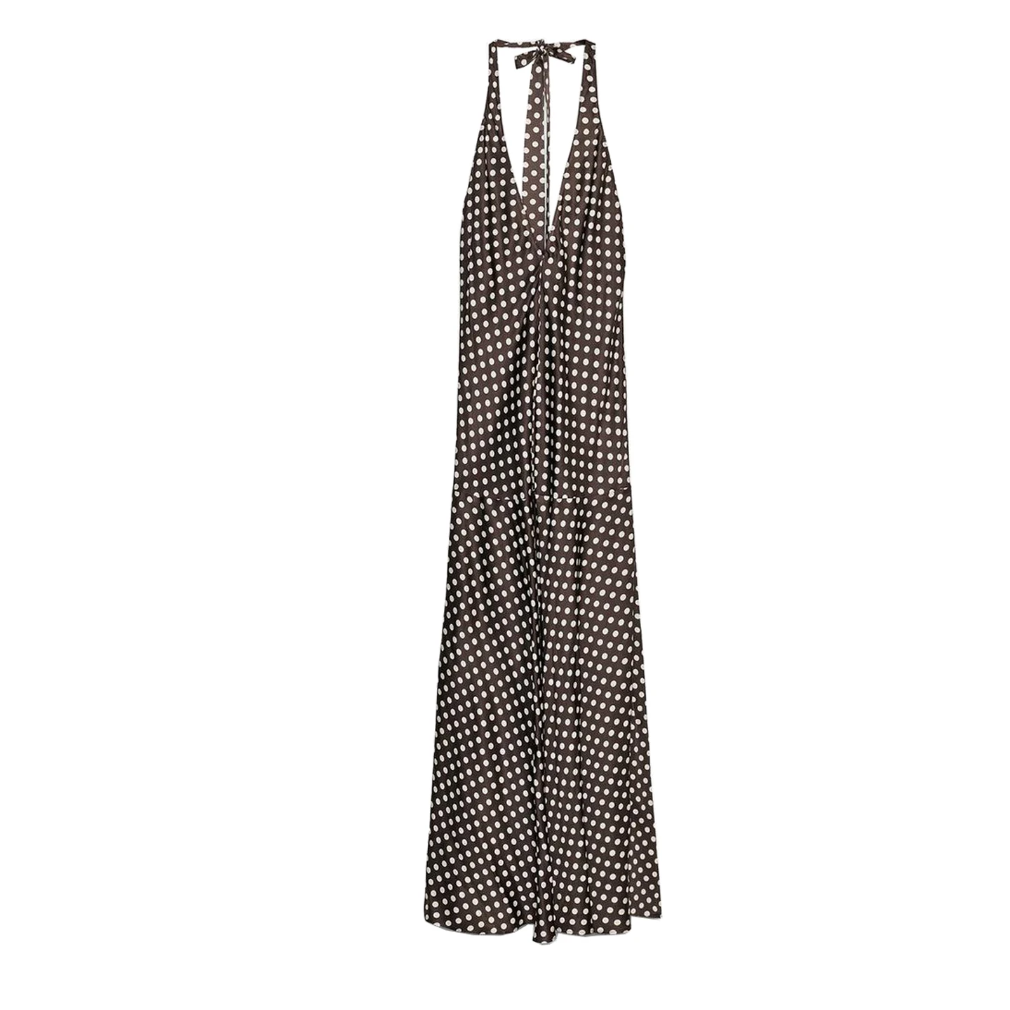 Sommer Neue Ele Polka Dot Bal Dr Damen Mischung Seide Knoten Neline Dr Polyester Stoff Freizeitkleidung