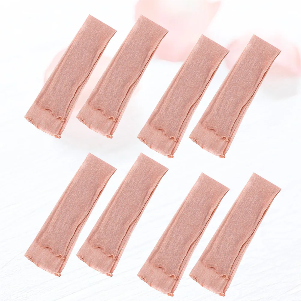 

4pcs Arm Sunproof For Women Summer Outdoor Sun Block Sleeve Sun Block Sleeve Skin Pink Lightweight Breathable