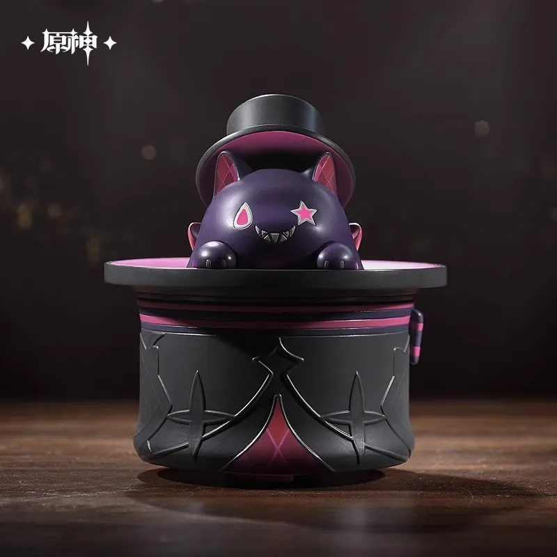 

Игра Genshin Impact Официальный оригинальный продукт Lyney Magic Show Ухмылительная шляпа Тема кошки Хэллоуин Рождественский подарок Косплей Орнамент