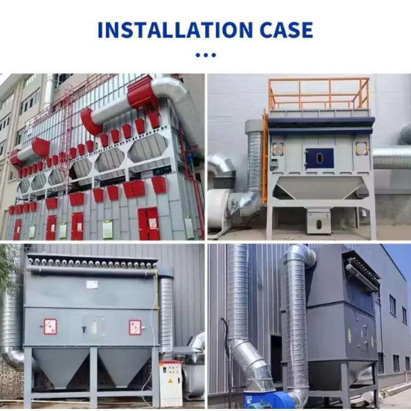 Titanium Dioxide Dust Collector High Air Volume Pulse Bag Filter For Chemical Plant Raw Material Dust