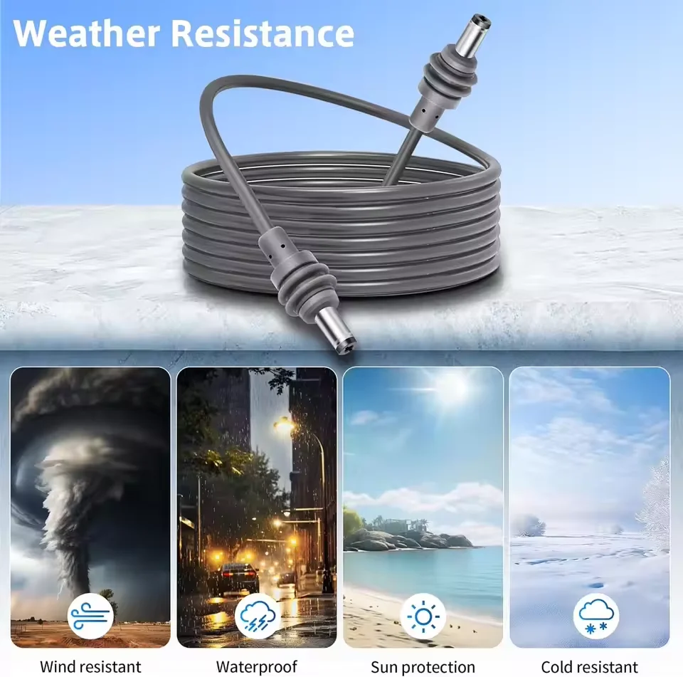 كابل طاقة تيار مستمر مقاوم للم - مراجعة Outdoor Power Lead وسعره