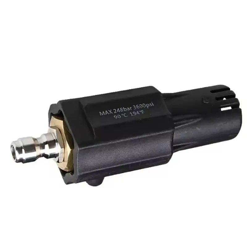 AT19-High Pressure Turbo Nozzle,3600PSI, 360° Rotation, Stainless Steel Body, Core, Quick Connect