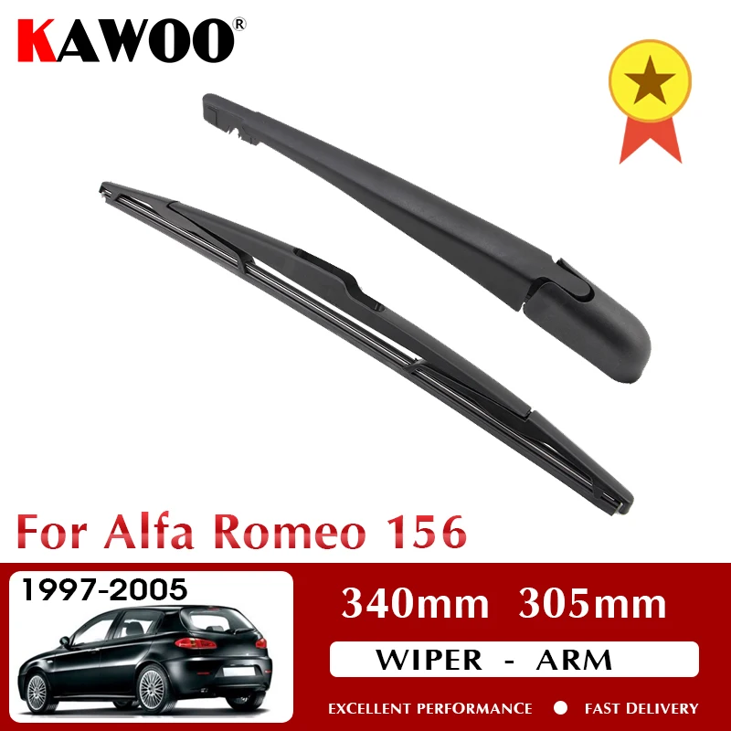 

KAWOO Car Rear Wiper Blade Blades Back Window Wipers Arm For Alfa Romeo 156 Hatchback 1997-2005 340mm Windscreen Wiper