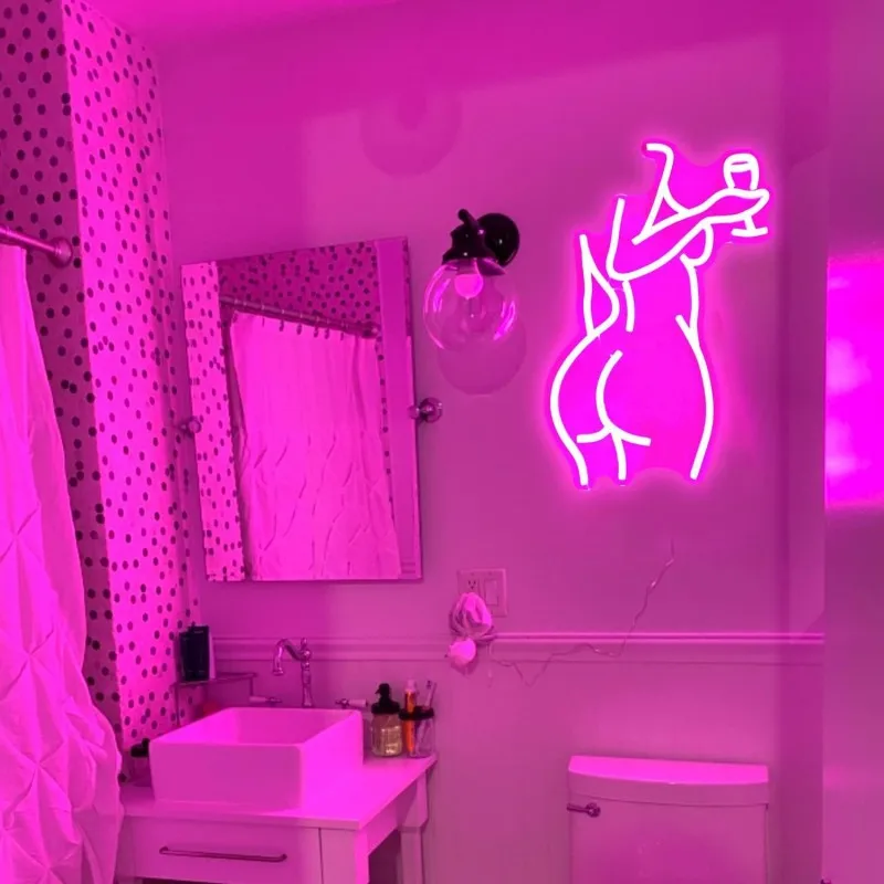 Hot sale 5vUSB neon light sexy girl glow bar birthday party room decoration light led bar lights OEM ODM Support