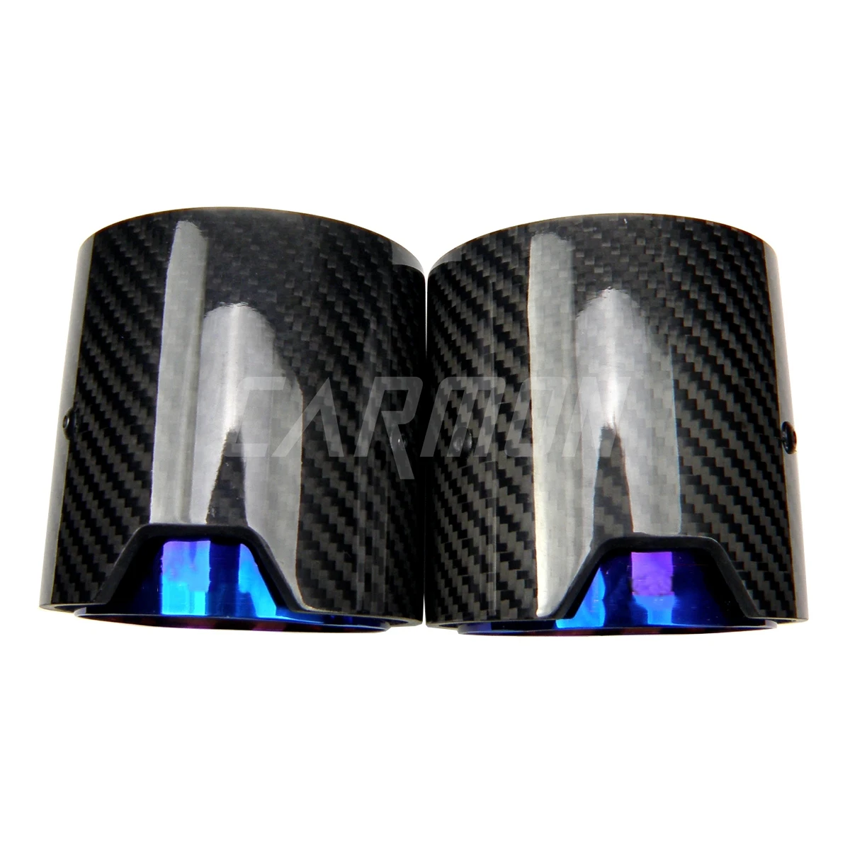 4pcs/set M logo  Carbon Fiber Exhaust Tip Muffler For BMW M2 M2C F87 2015-