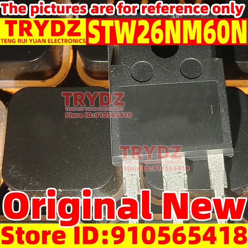 

5-1pcs Original New STW26NM60N W26NM60N ST26N60 TO-247 power switch MOSFET 600V 26A