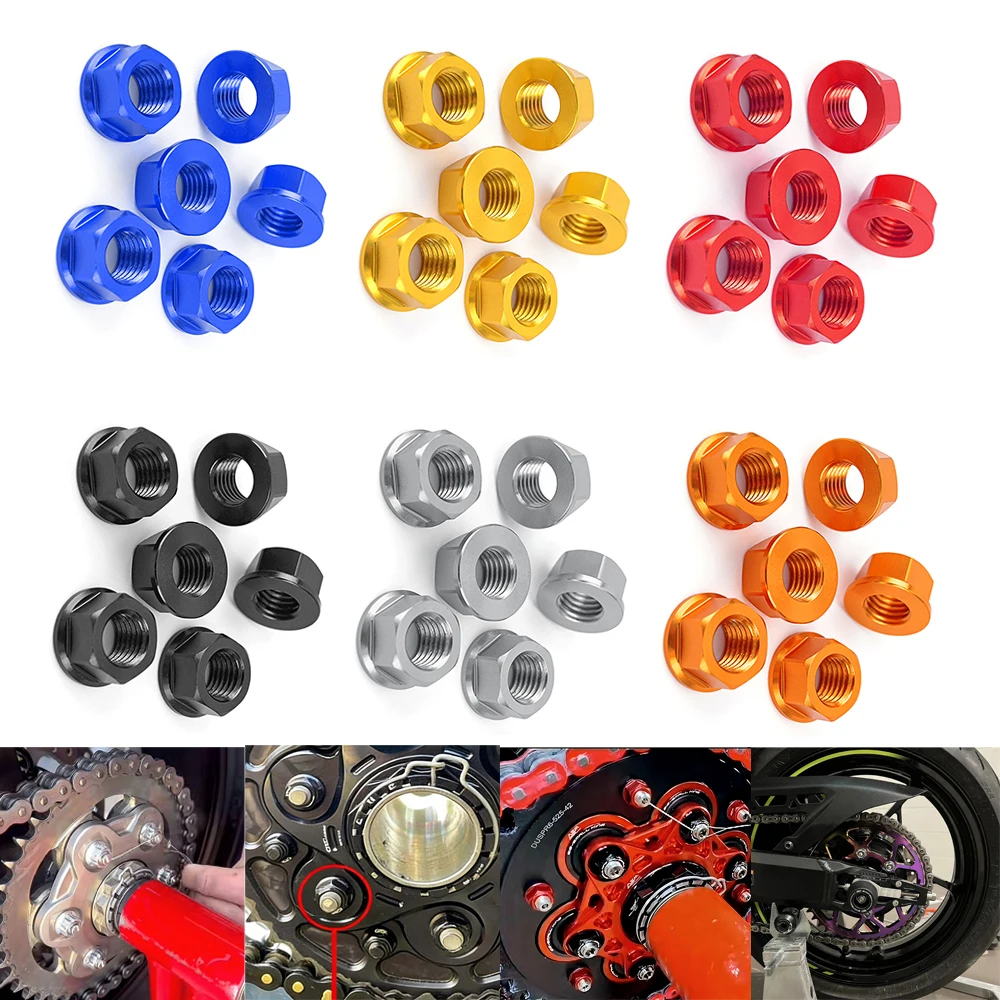 

Universal Rear Sprocket Wheel Axle Nut Screw Hex Nut for Street Motorcycles Sport Motor