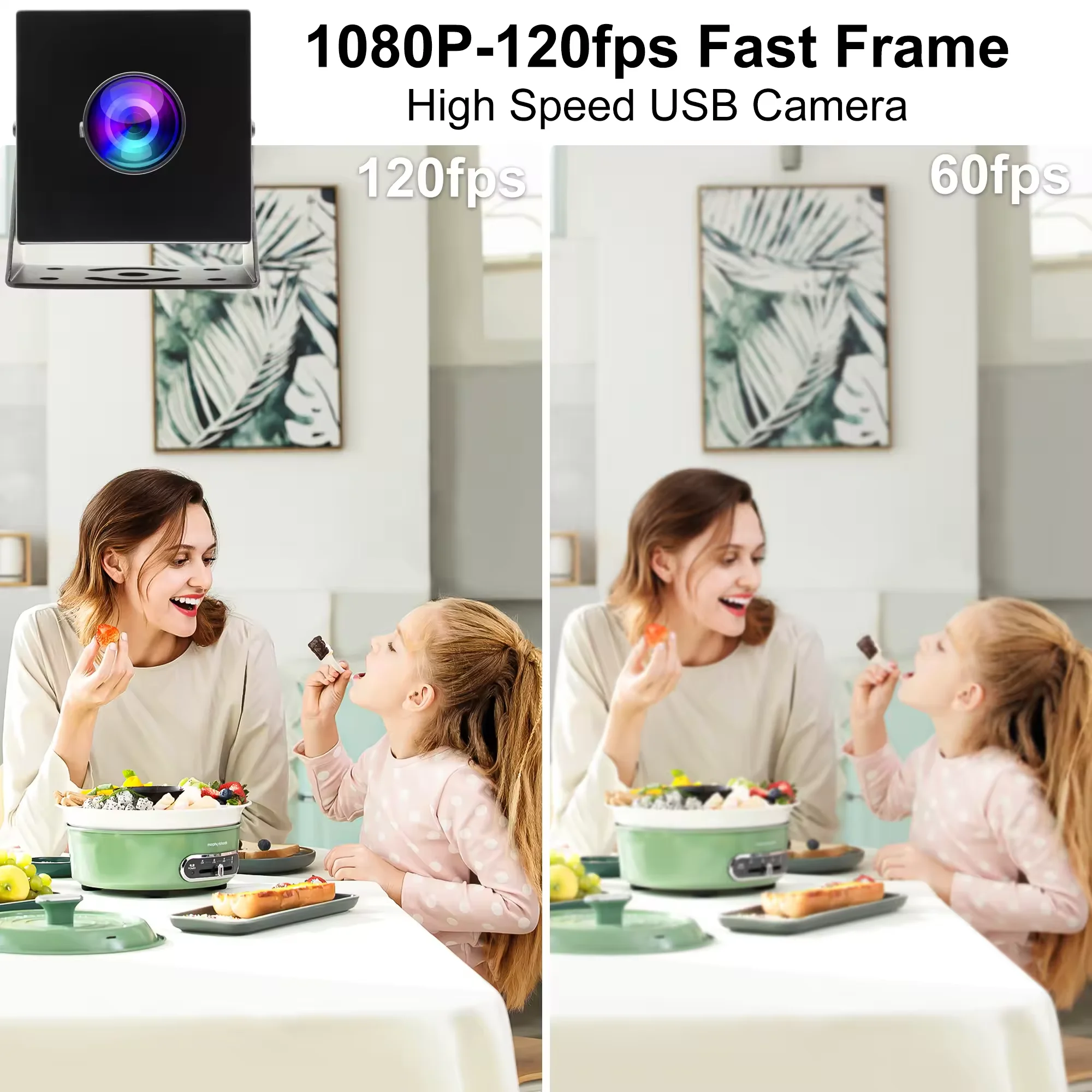 ELP 12MP IMX577 USB Camera 170degree Wide Angle Webcam 4K 30fps 1080P 120fps High Speed UVC Video Camera for Windows Linux Mac