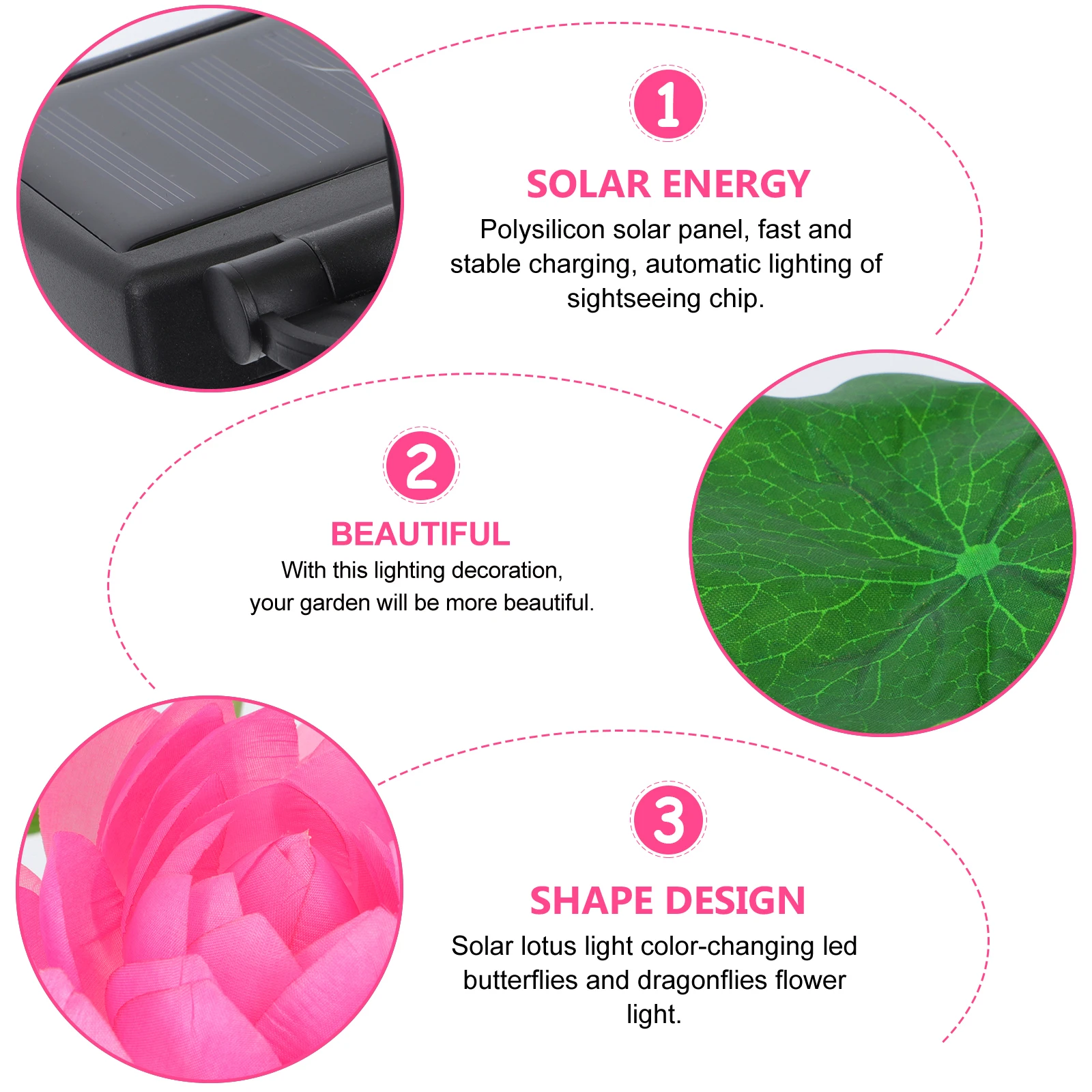 

Lotus Lantern Solar Flower Light Garden Outdoor Decor Yard Plastic Lights Waterproof LED Warm Atmosphere Night