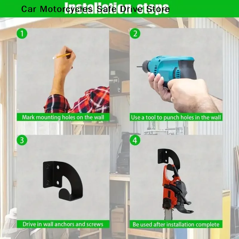 【CM】1 قطعة حامل جداري معدني شد - مراجعة Workshop Tools Hanger وسعره