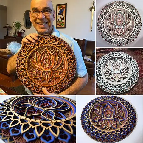 

Metal Wall Art Mandala - Indoor Living Room Decorative Metal Craft